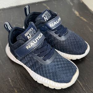 4/$15 Nautica Dark Blue Sneakers Little Kids Size 7c